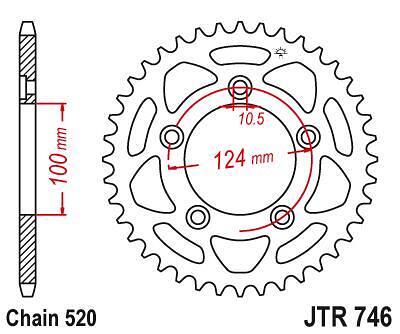 ЗАДНО.ЗЪБ.КОЛЕЛО JTR746.44