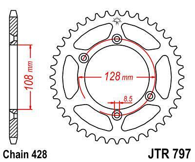 ЗАДНО.ЗЪБ.КОЛЕЛО JTR797.57