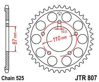 ЗАДНО.ЗЪБ.КОЛЕЛО JTR807.44