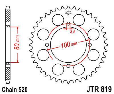 ЗАДНО.ЗЪБ.КОЛЕЛО JTR819.46