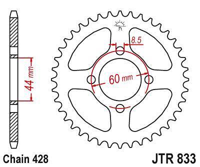 ЗАДНО.ЗЪБ.КОЛЕЛО JTR833.54