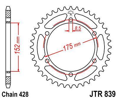 ЗАДНО.ЗЪБ.КОЛЕЛО JTR839.53