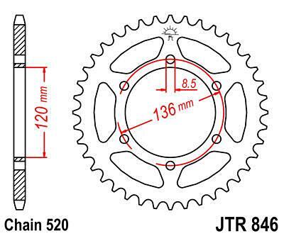 ЗАДНО.ЗЪБ.КОЛЕЛО JTR846.45