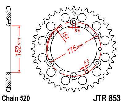 ЗАДНО.ЗЪБ.КОЛЕЛО JTR853.50