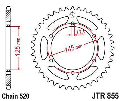 ЗАДНО.ЗЪБ.КОЛЕЛО JTR855.45 ZBK