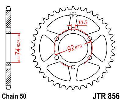 ЗАДНО.ЗЪБ.КОЛЕЛО JTR856.46