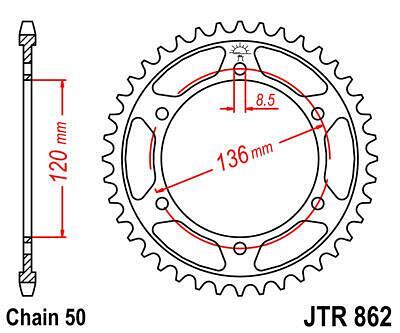ЗАДНО.ЗЪБ.КОЛЕЛО JTR862.45