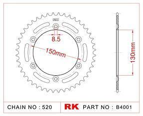 ЗАДНО ЗЪБНО К-ЛО RK B4001-52