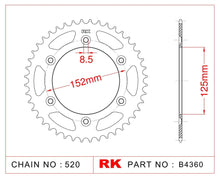 ЗАДНО ЗЪБНО К-ЛО RK B4360-49