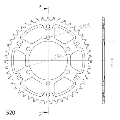 ЗАДНО ЗЪБНО К-ЛО RST-486:43 GRN
